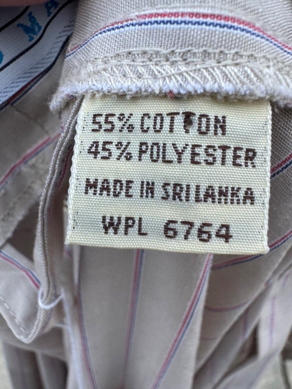 State O Maine Robe Mens One Size Cotton Blend Pinstripe Bathrobe NOS Vintage - Picture 7 of 8